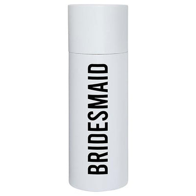 A white container for your 'Bridesmaid' tumbler to go in.