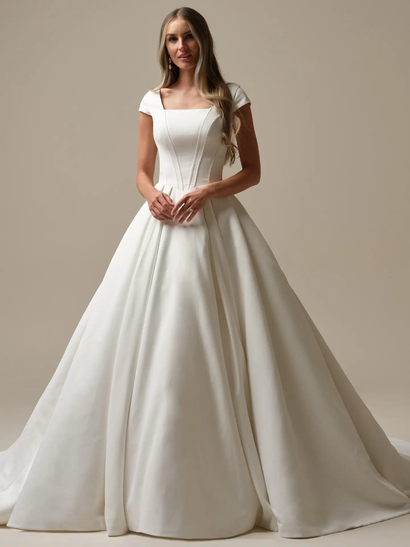 Budget Friendly Modest Wedding Dresses Image