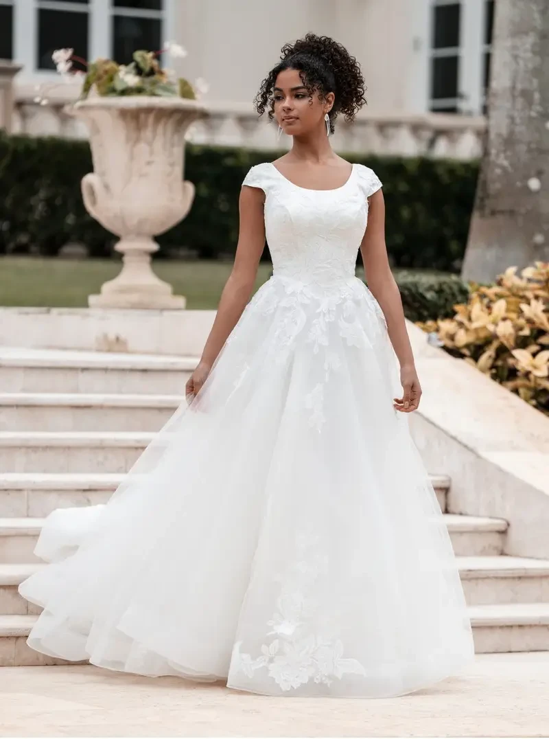 Model wearing a Ballgown gown