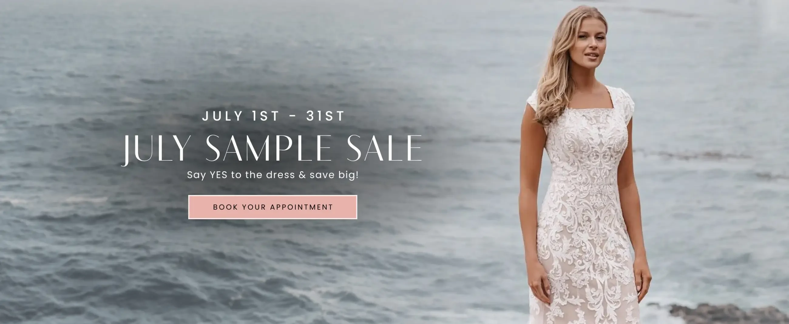 July Sample Sale Desktop Banner