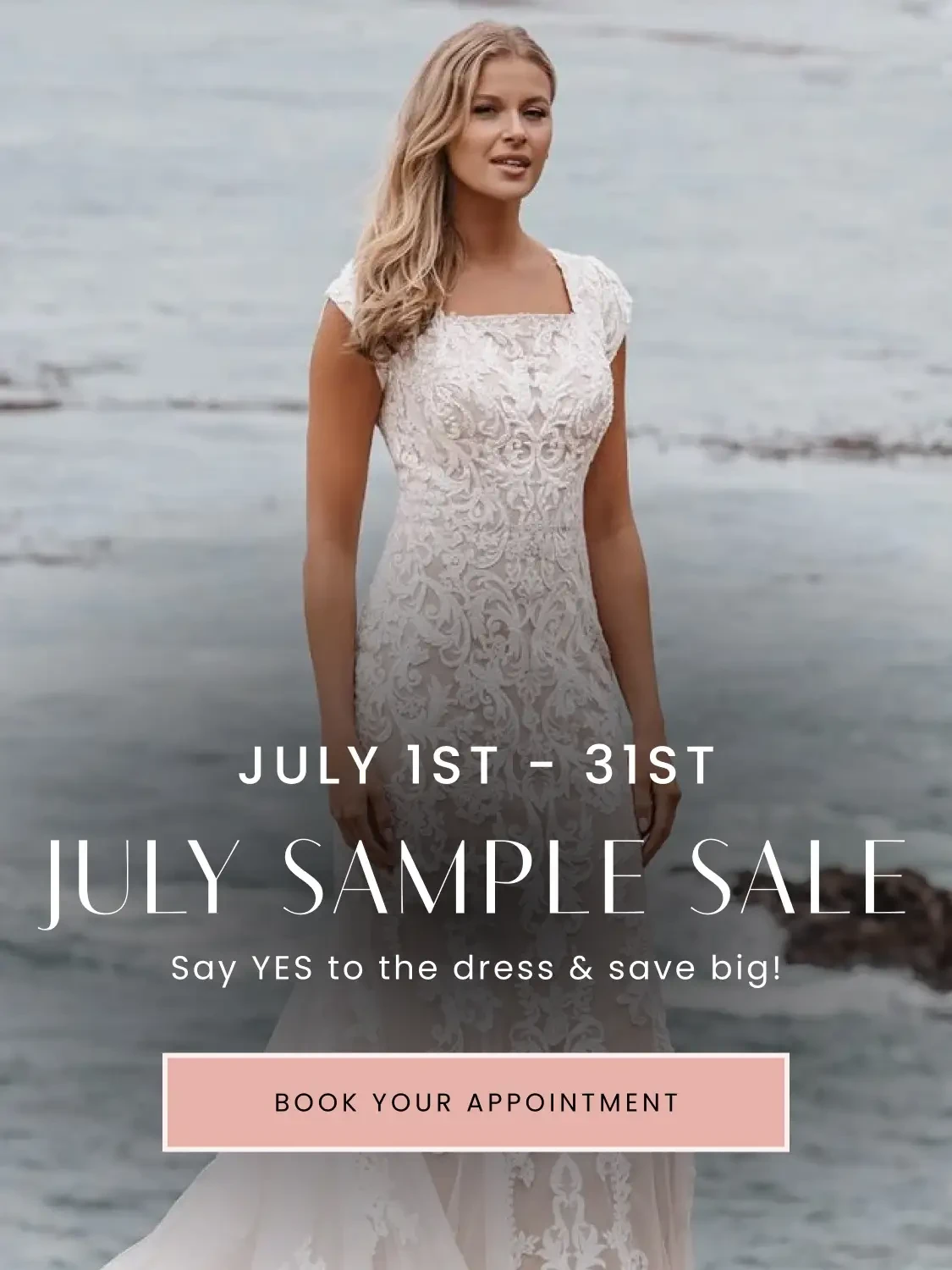 July Sample Sale Mobile Banner